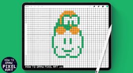How to Draw AMONG US | Christmas Pixel Art Snowman Hat - How To Draw ...